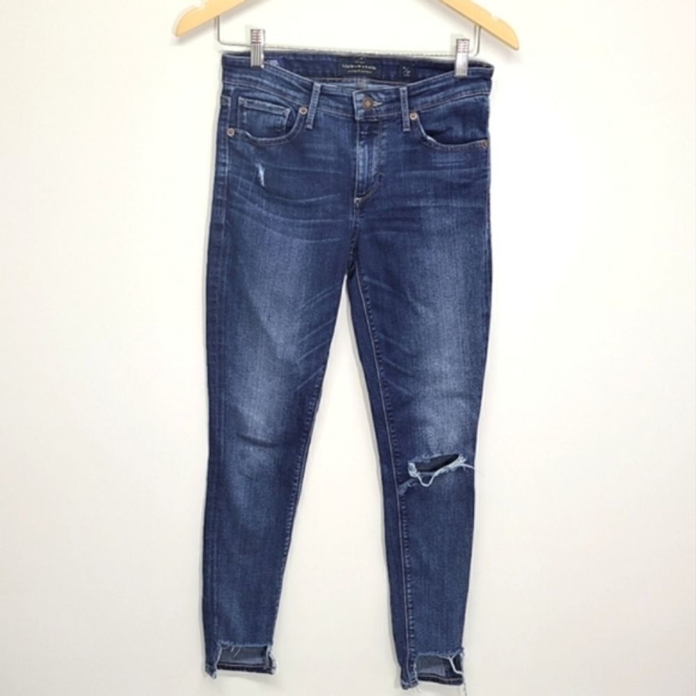 Lucky Brand Women's Ava Skinny Ankle‎ Distressed Jeans Size 4